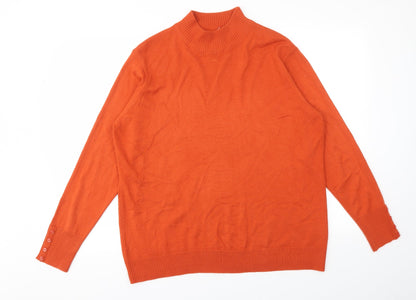Preloved ISLE Womens Orange   Pullover Jumper Size XL - Front