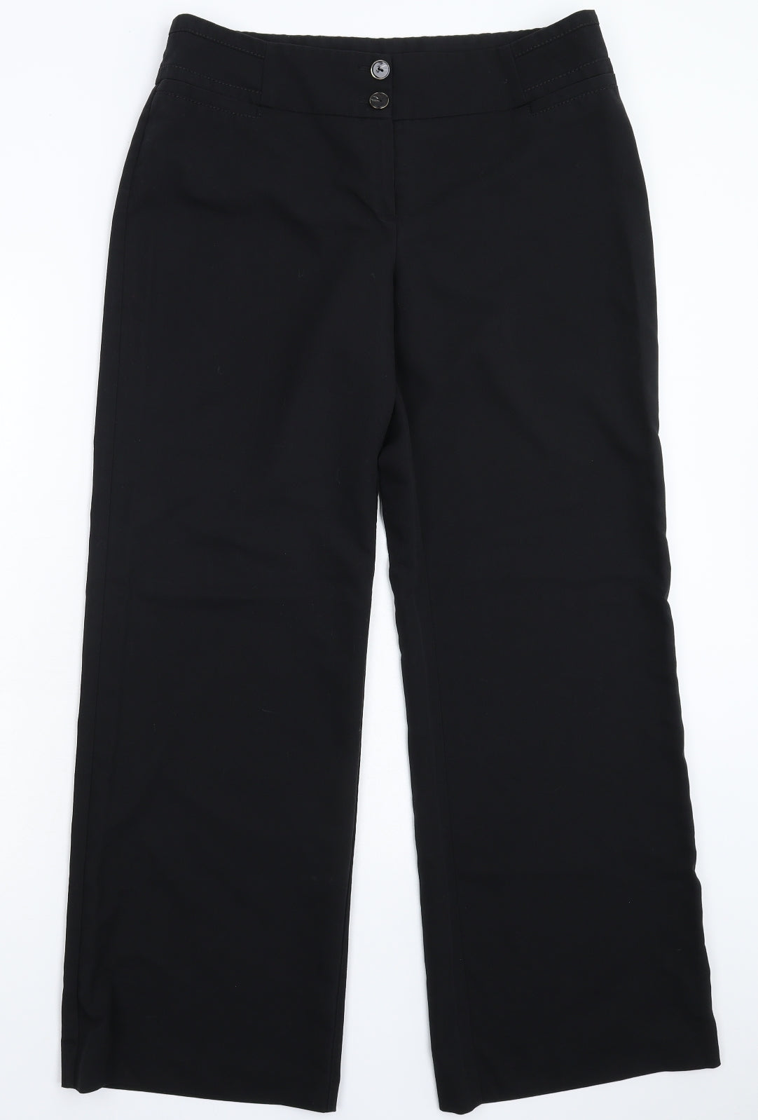 Dunnes Stores Womens Black   Dress Pants Trousers Size 12 L30 in