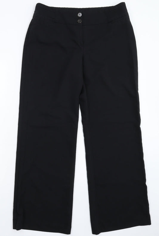 Dunnes Stores Womens Black   Dress Pants Trousers Size 12 L30 in