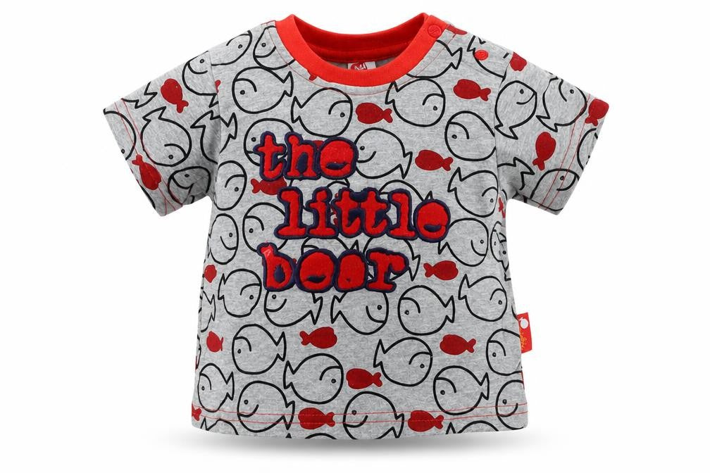 Miobic Baby Grey   Basic T-Shirt Size 6-9 Months
