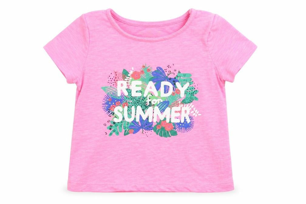 F&F Girls Pink   Basic T-Shirt Size 6-9 Months