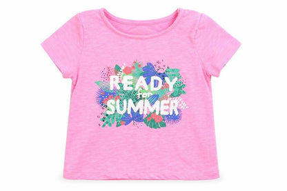 F&F Girls Pink   Basic T-Shirt Size 6-9 Months