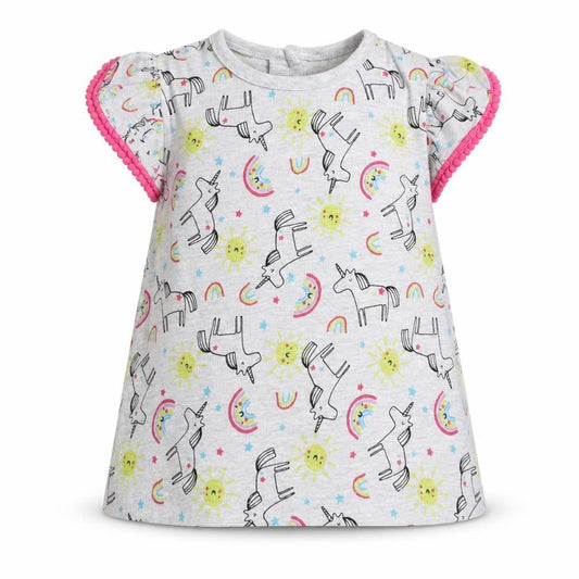 Primark Girls Grey   Basic T-Shirt Size 6-9 Months