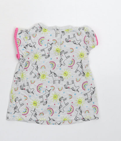 Primark Girls Grey   Basic T-Shirt Size 6-9 Months