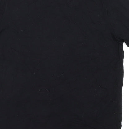 Preloved Boohoo Womens Black   Basic T-Shirt Size 12 - Label