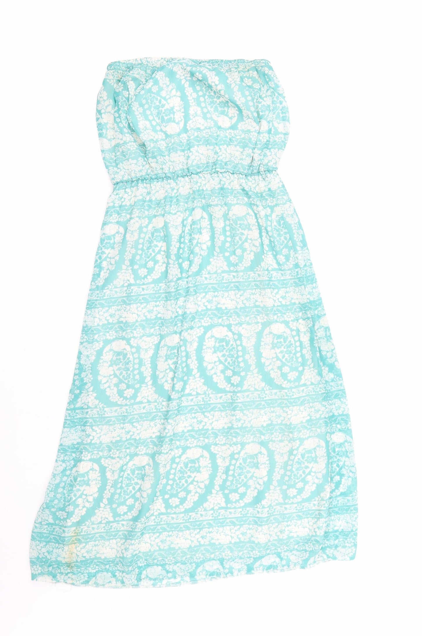 New Look Womens Blue Floral  Fit & Flare  Size 8
