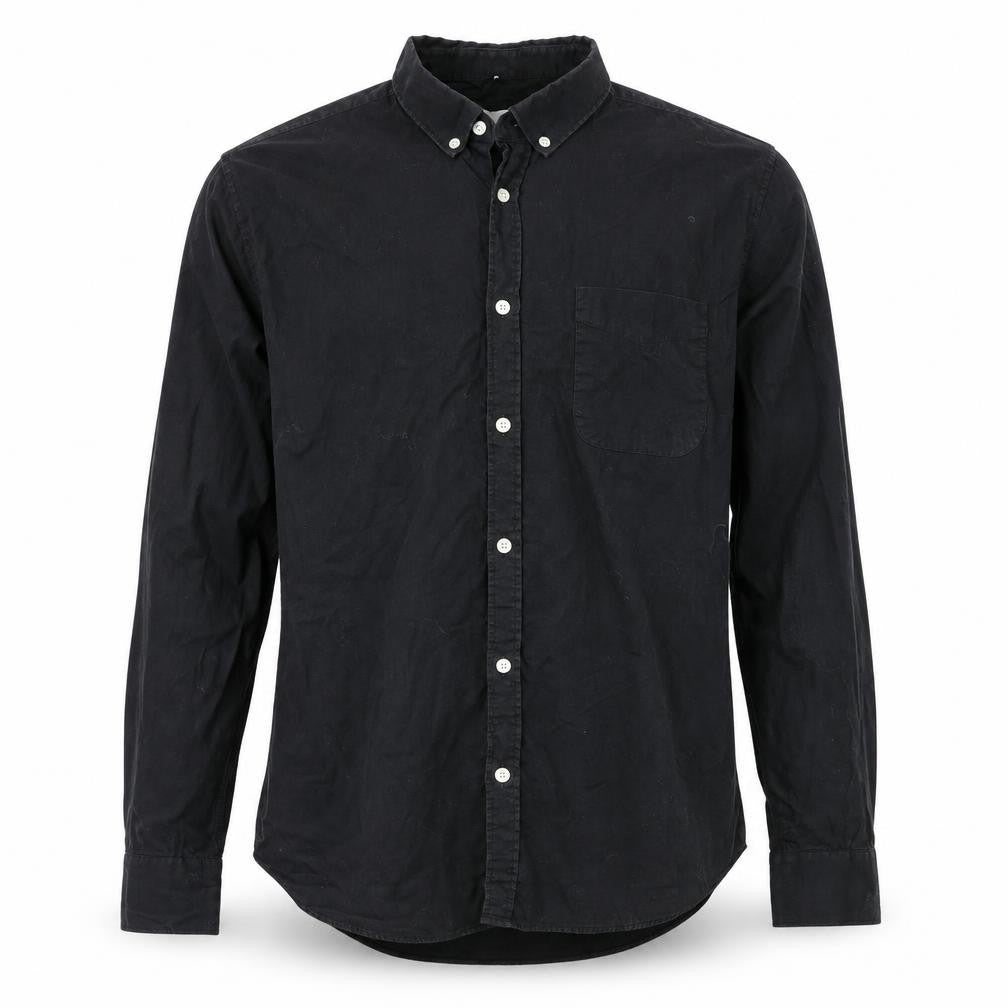 River Island Mens Black    Button-Up Size L