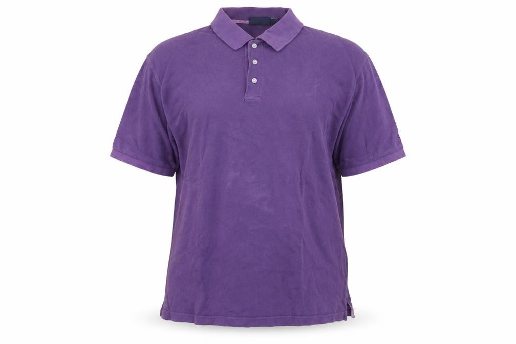 Basics Editions Mens Purple    Polo Size L