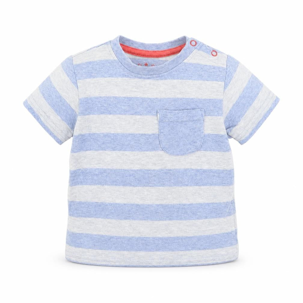 TU Baby Blue Striped  Basic T-Shirt Size 6-9 Months