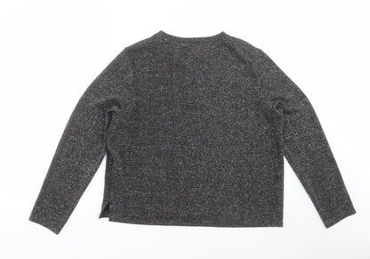 Divided by H&M Womens Black   Pullover Jumper Size S  - glittery