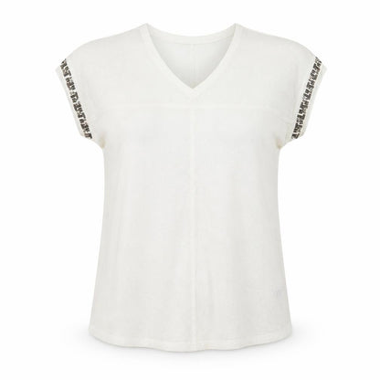 Next Womens White  Knit Pullover Jumper Size 12  - beaded