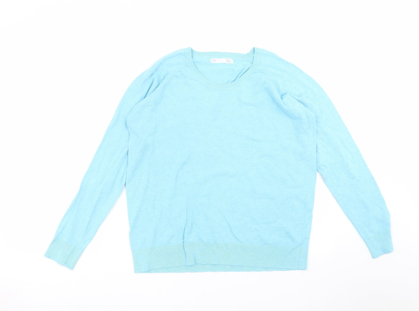 Sfera Womens Blue  Knit Pullover Jumper Size XL