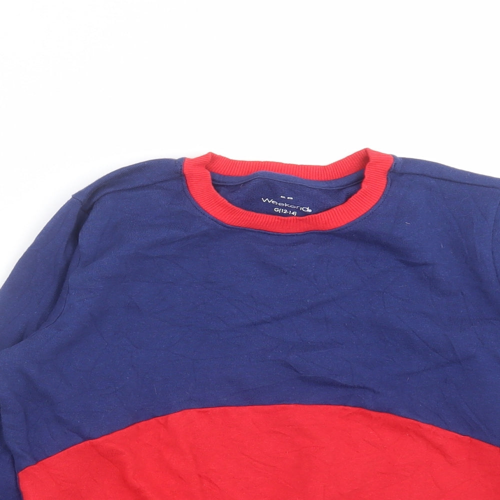 Weekend Boys Blue   Pullover Sweatshirt Size 12-13 Years