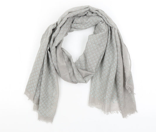 Preworn Womens Grey Floral   Scarf