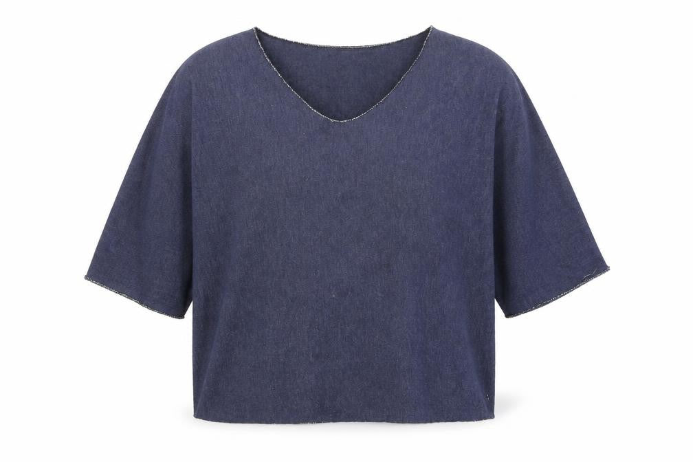 Blue Vanilla Womens Blue   Basic T-Shirt Size XL