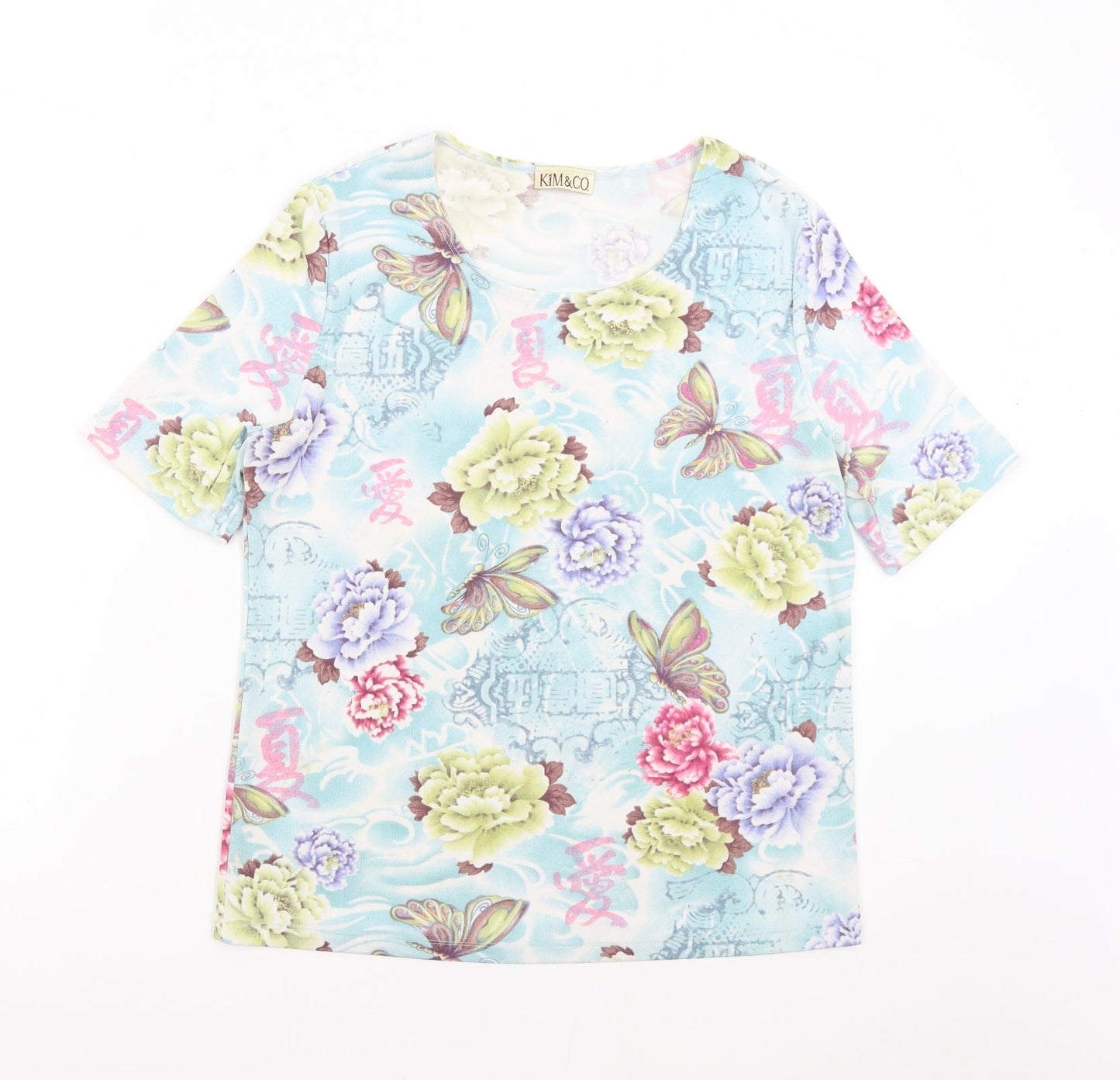 Kin & Co Womens Multicoloured Floral  Basic Blouse Size L
