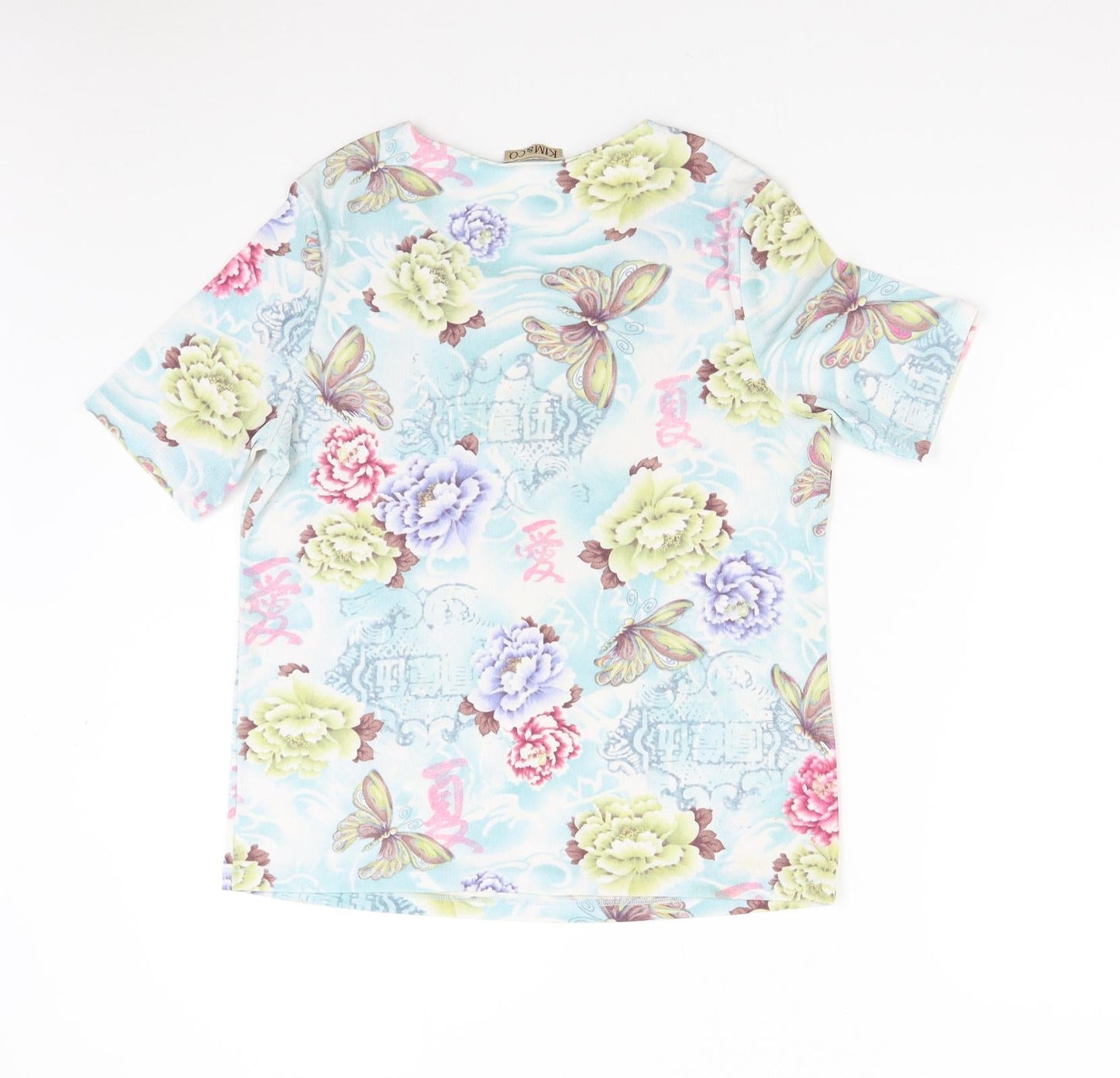 Kin & Co Womens Multicoloured Floral  Basic Blouse Size L