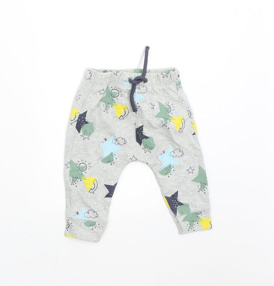 Mini Club Baby Grey   Sweatpants Trousers Size 0-3 Months  - Stars