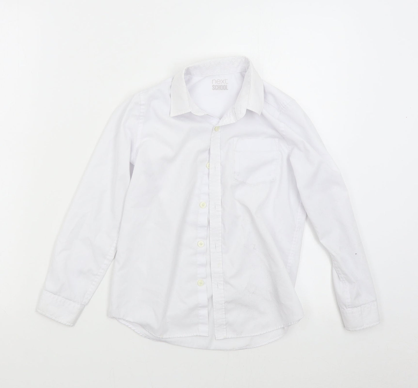 NEXT Boys White   Basic Button-Up Size 8 Years  - School