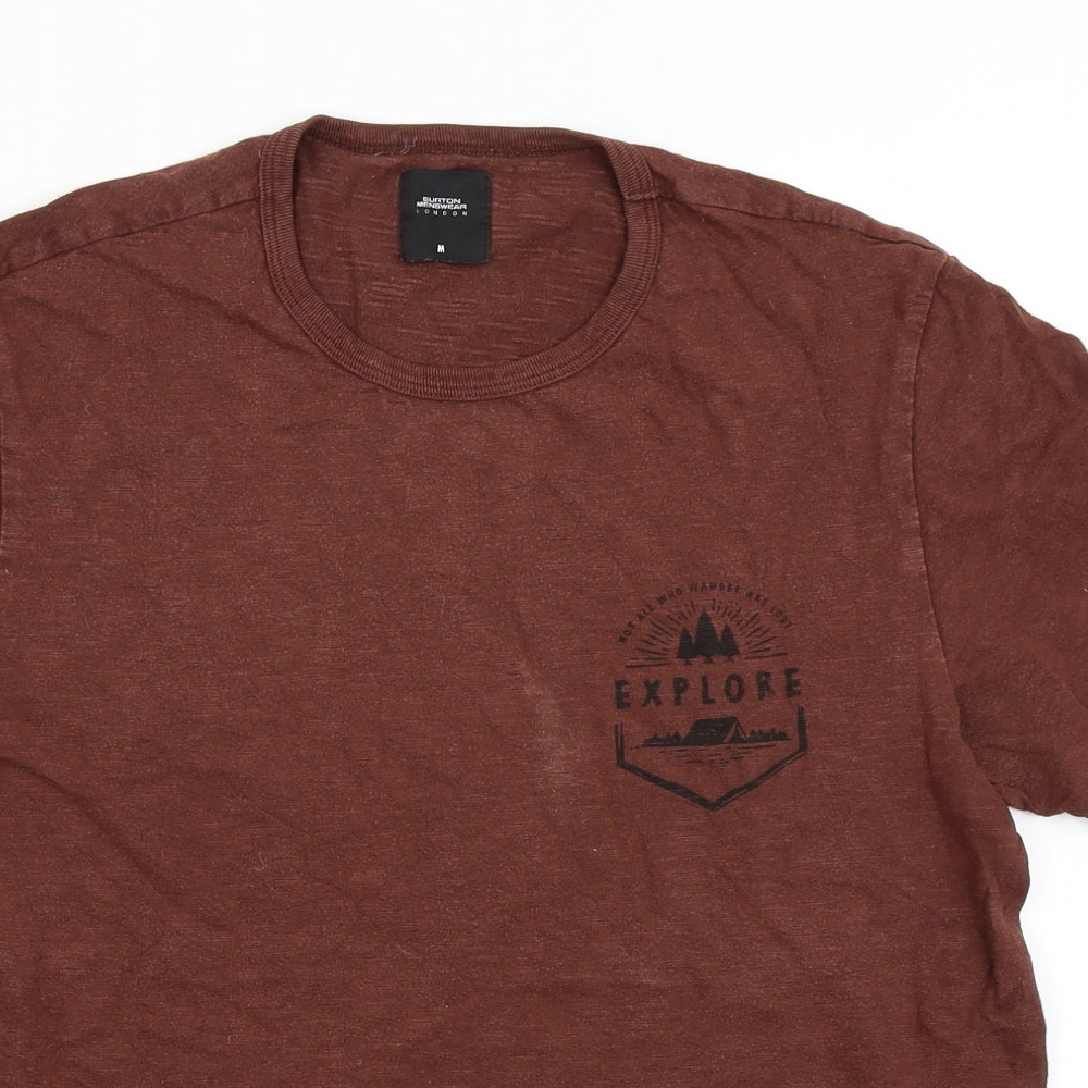 Burton Mens Brown    T-Shirt Size M