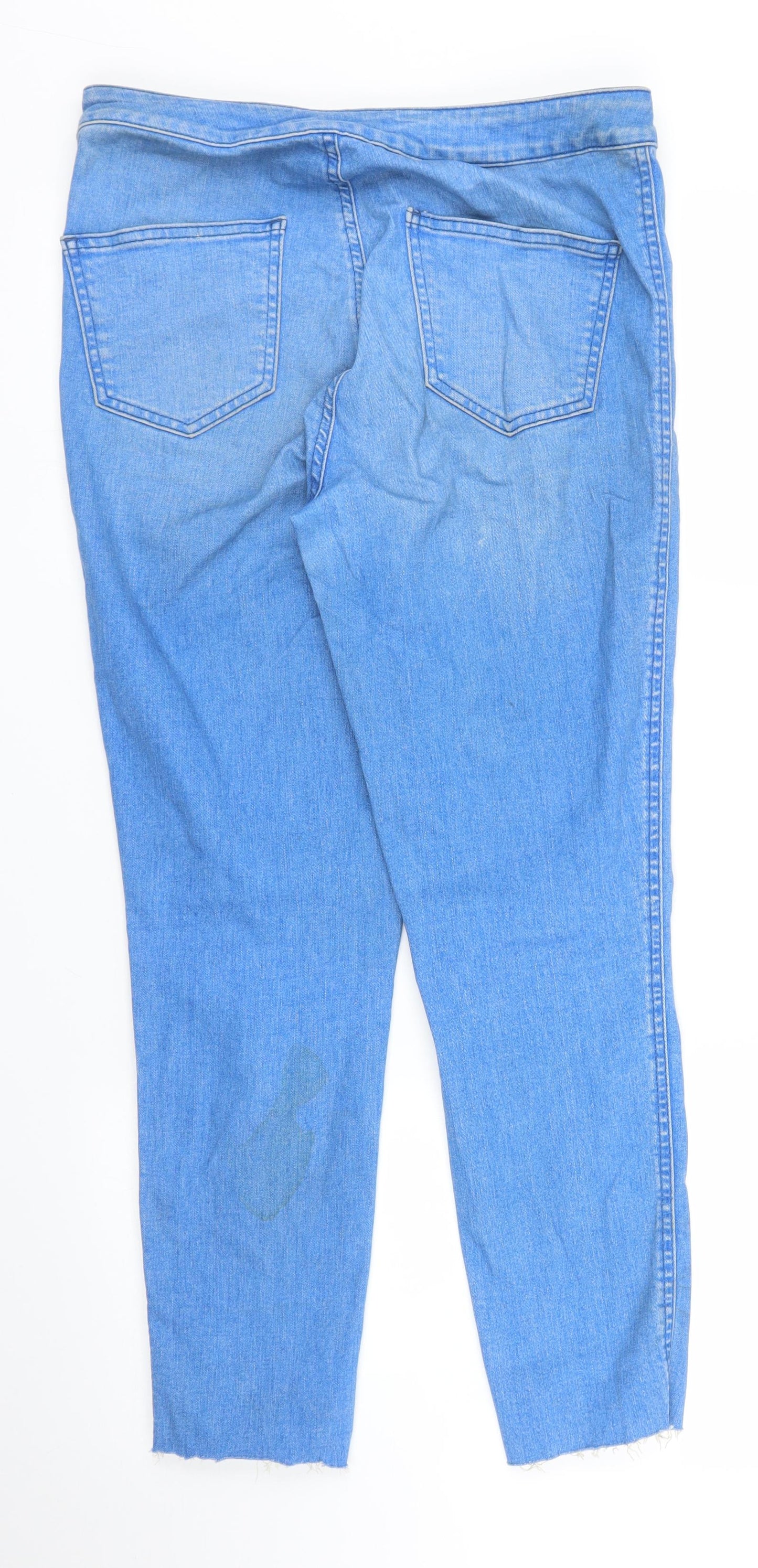 Warehouse Womens Blue  Denim Skinny Jeans Size 14 L27 in