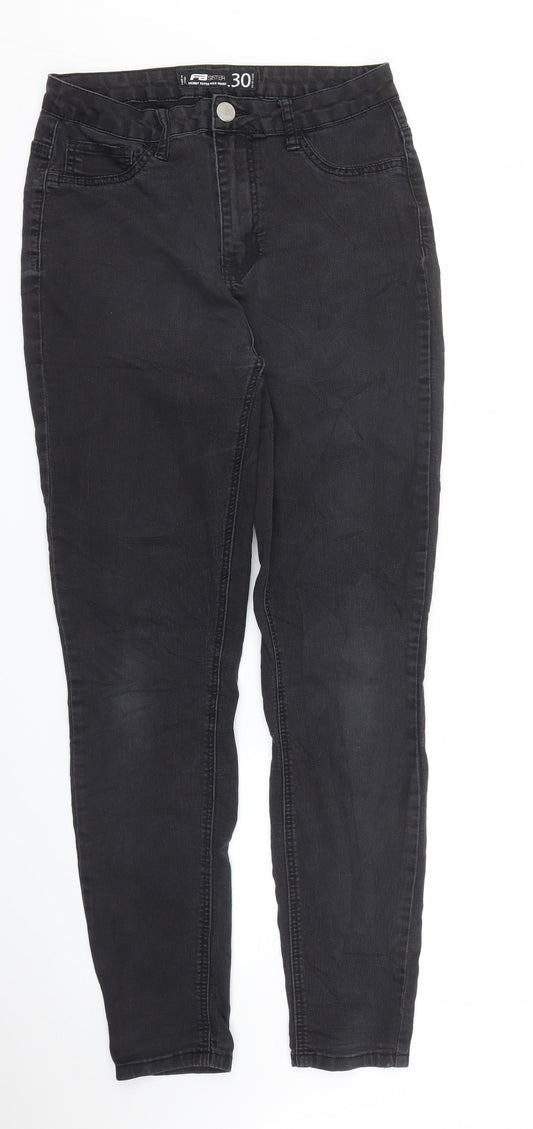 FB Sister Womens Black  Denim Skinny Jeans Size 30 in L28 in