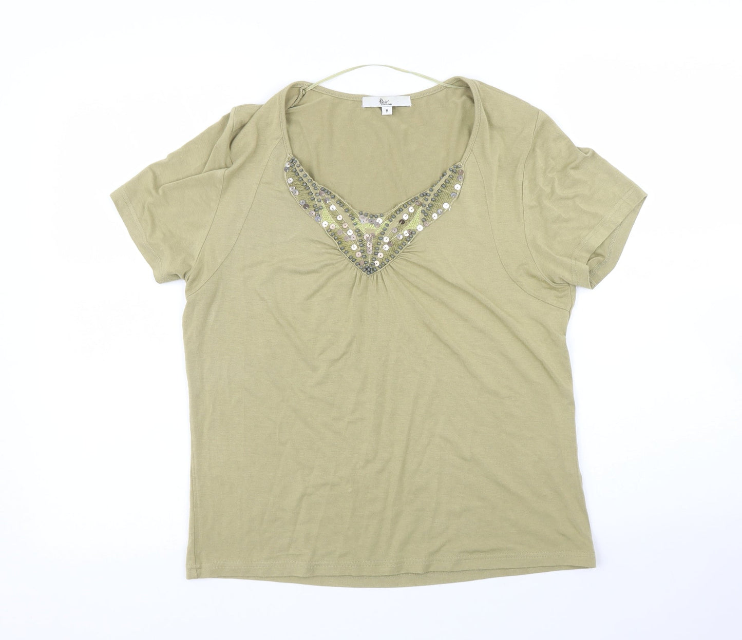 Klass Womens Green   Basic T-Shirt Size M