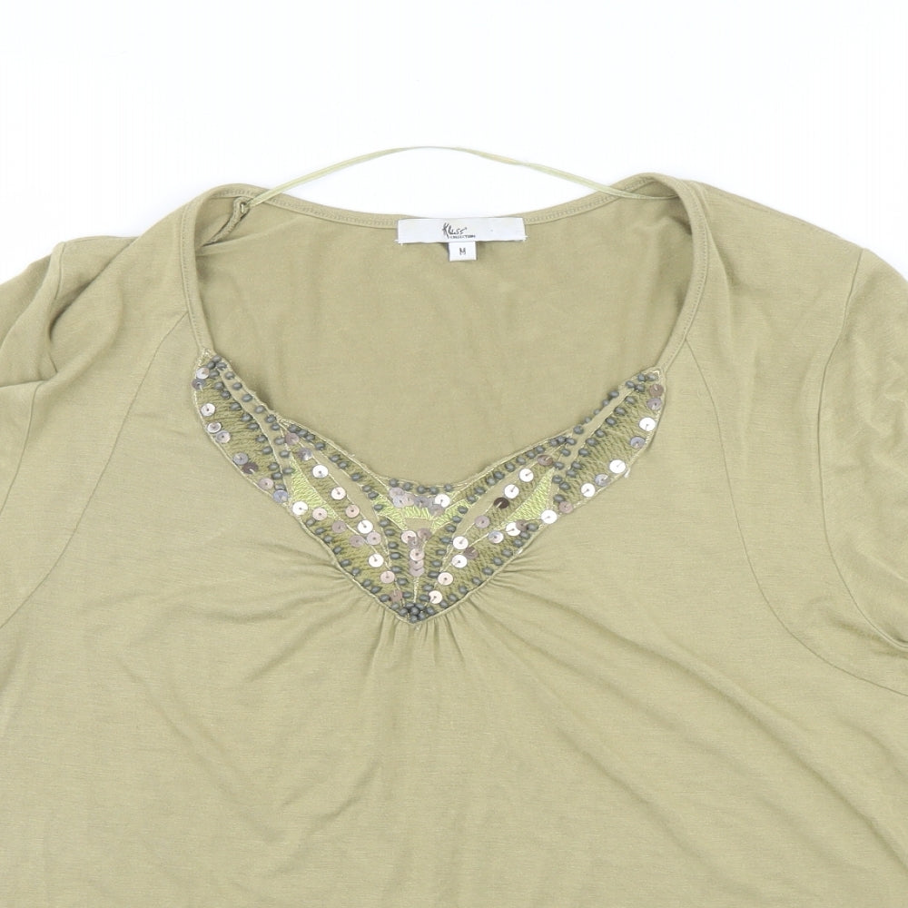 Klass Womens Green   Basic T-Shirt Size M