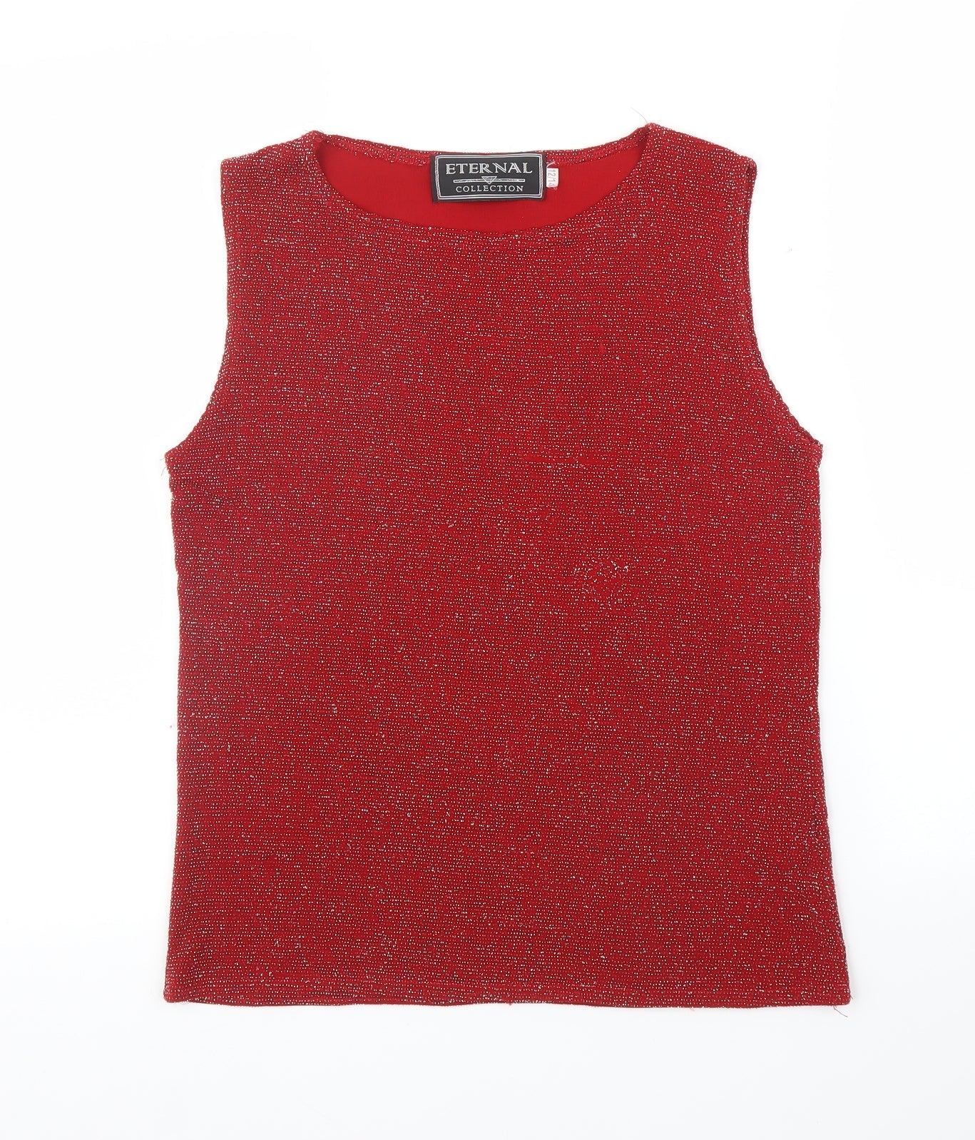Eternal Womens Red   Basic Blouse Size 12