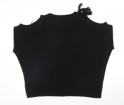 Next Womens Black   Pullover Jumper Size M