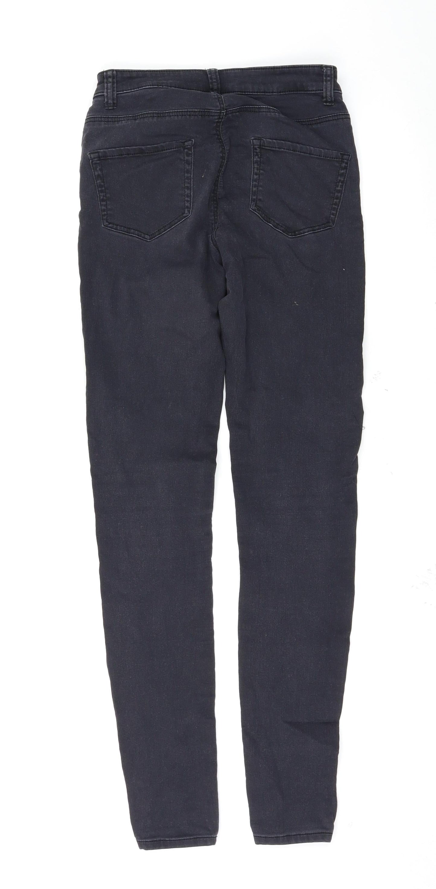 Denim & Co. Womens Black   Skinny Jeans Size 8 L31 in