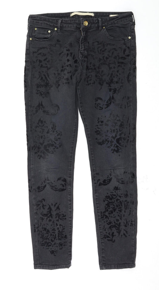 Leana Woman Womens Black   Straight Jeans Size 10 L28 in