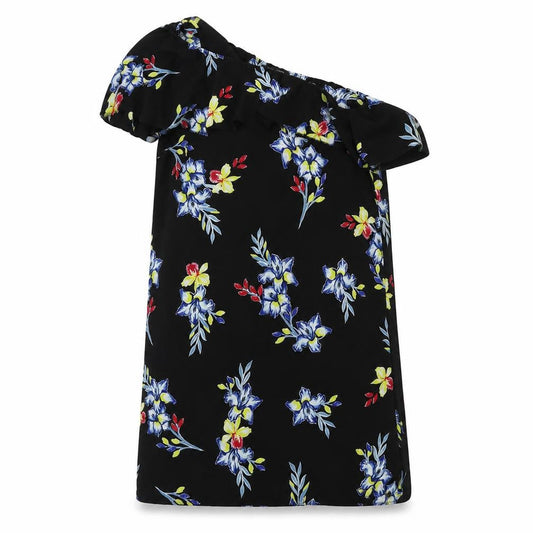New Look  Womens Black Floral  A-Line  Size 12