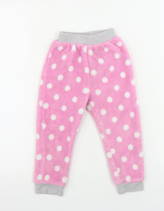 PJ Collections  Girls Pink   Sweatpants Trousers Size 3-4 Years