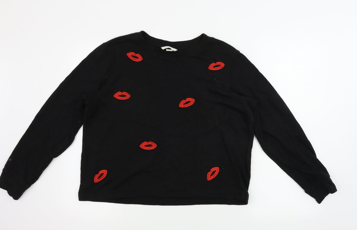 H&M  Womens Black   Pullover Jumper Size M