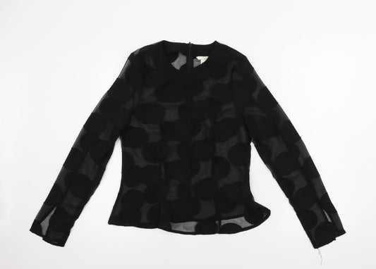 H&M  Womens Black   Basic Blouse Size 6