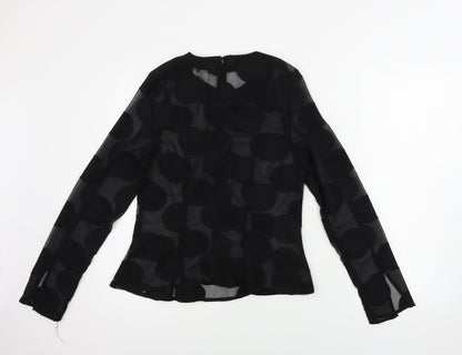 H&M  Womens Black   Basic Blouse Size 6