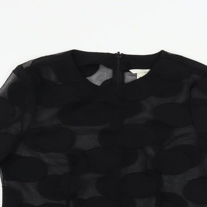 H&M  Womens Black   Basic Blouse Size 6