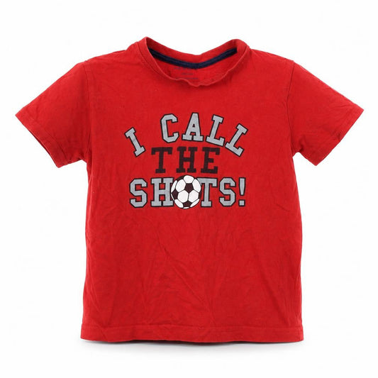 Primark Boys Red   Basic T-Shirt Size 5-6 Years