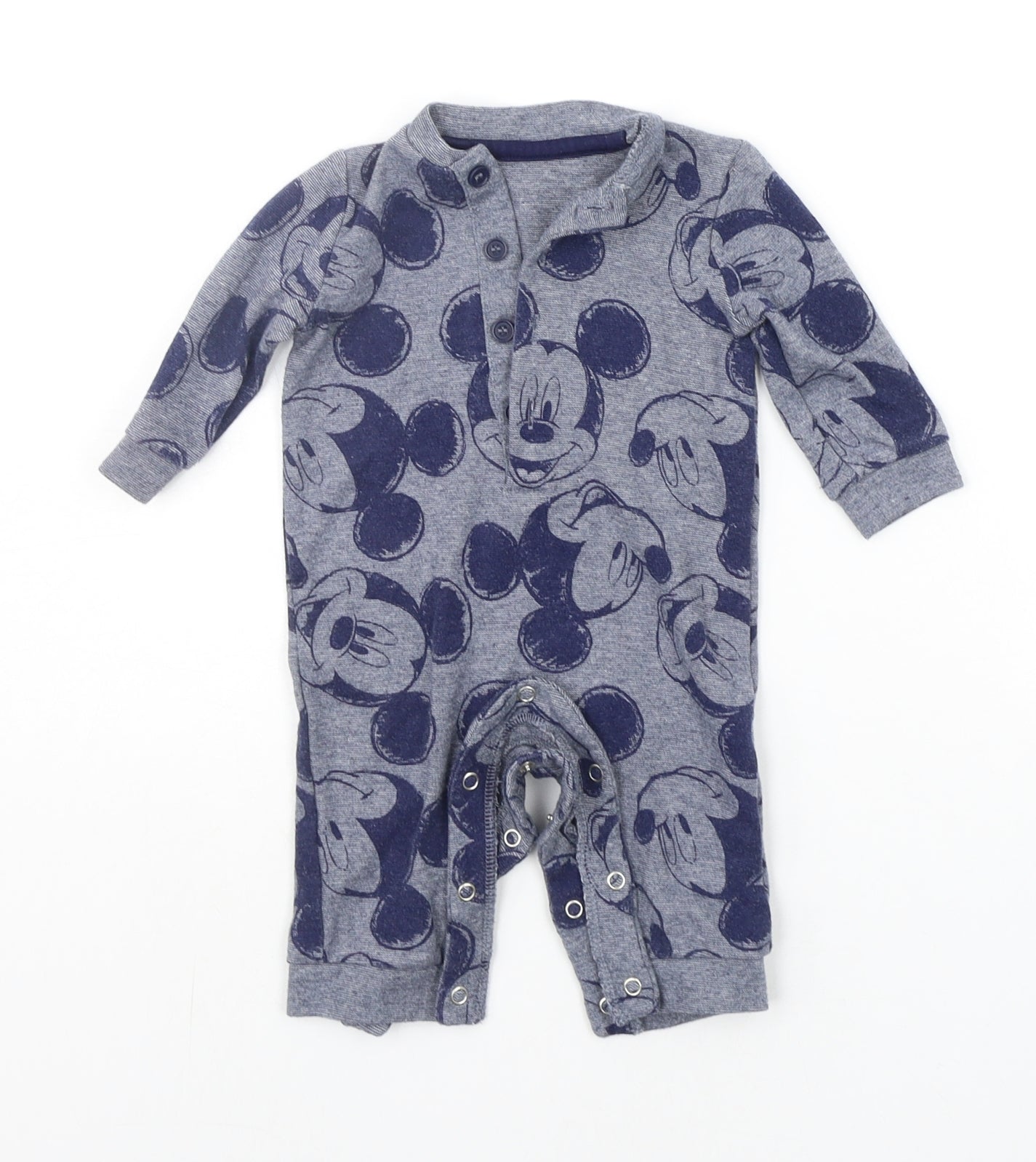 George Baby Grey Geometric  Babygrow One-Piece Size 3-6 Months  - DISNEY