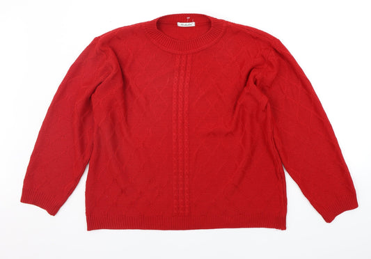 Berkertex Womens Red   Pullover Jumper Size 18