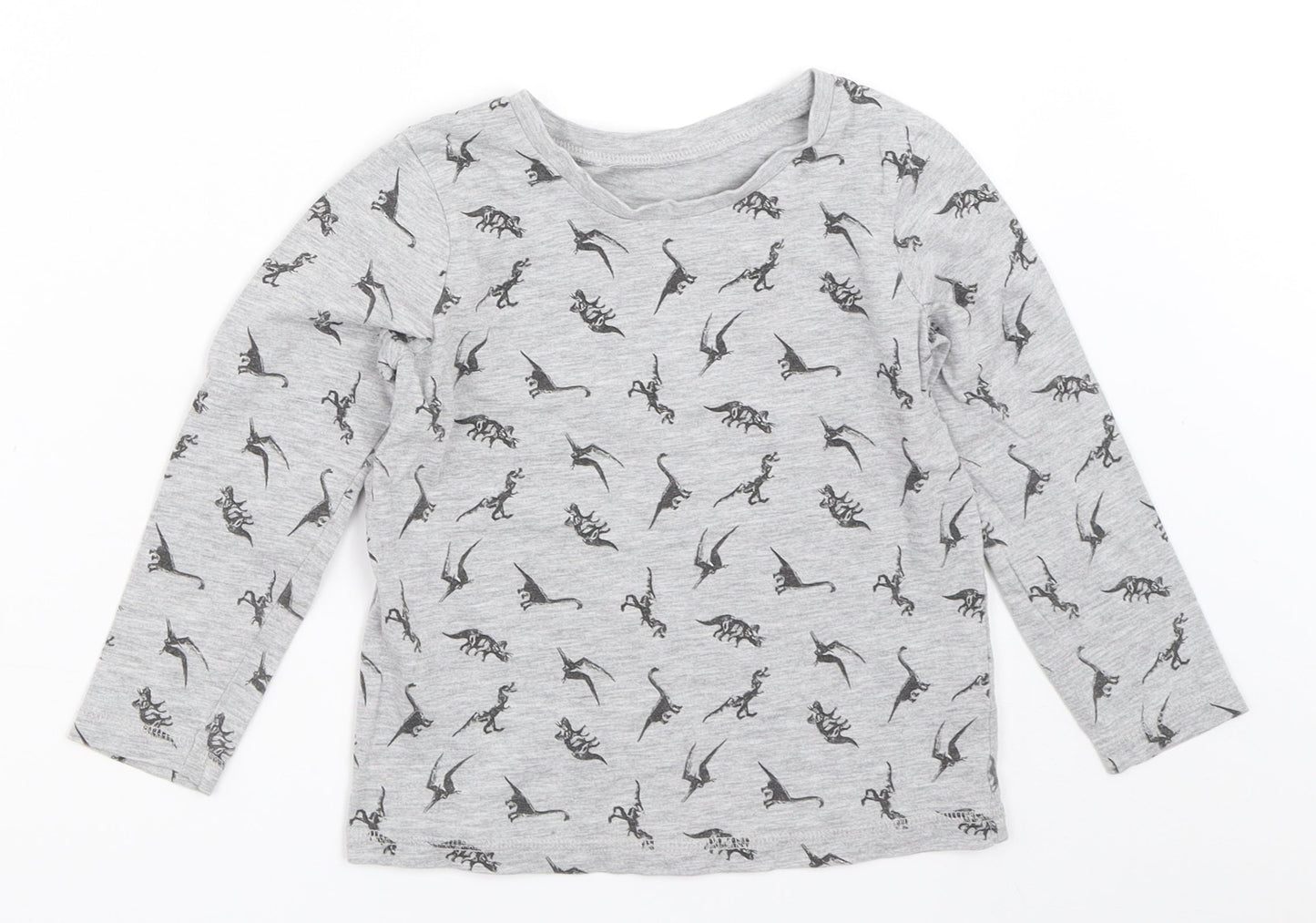 George Boys Grey   Basic T-Shirt Size 4-5 Years