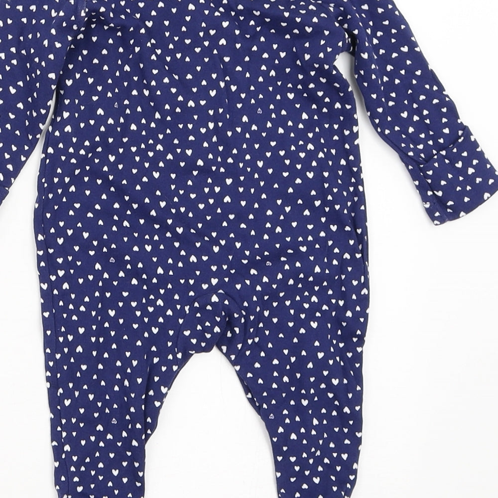George Girls Blue   Babygrow One-Piece Size 0-3 Months
