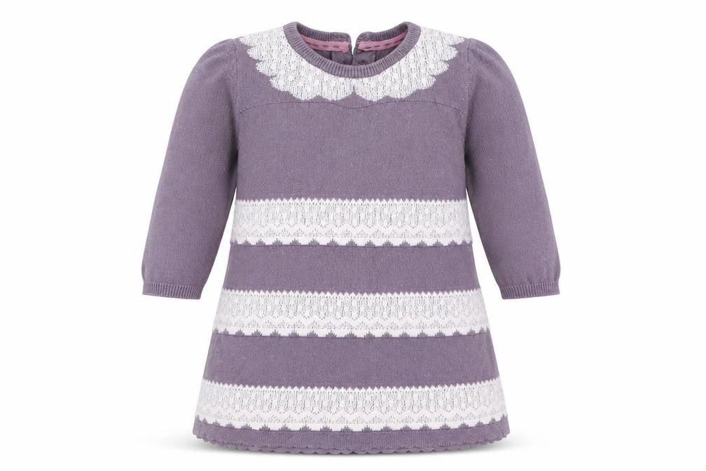 Marks & Spencer Girls Purple   Jumper Dress  Size 0-3 Months