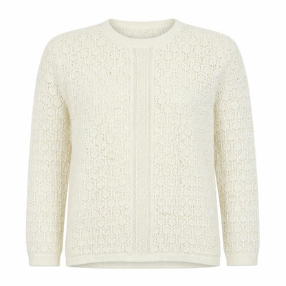 Kaliedoscope Womens White Floral  Pullover Jumper Size 12