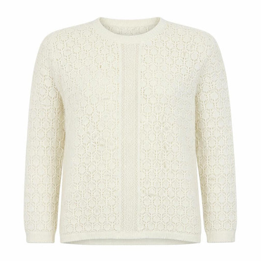 Kaliedoscope Womens White Floral  Pullover Jumper Size 12