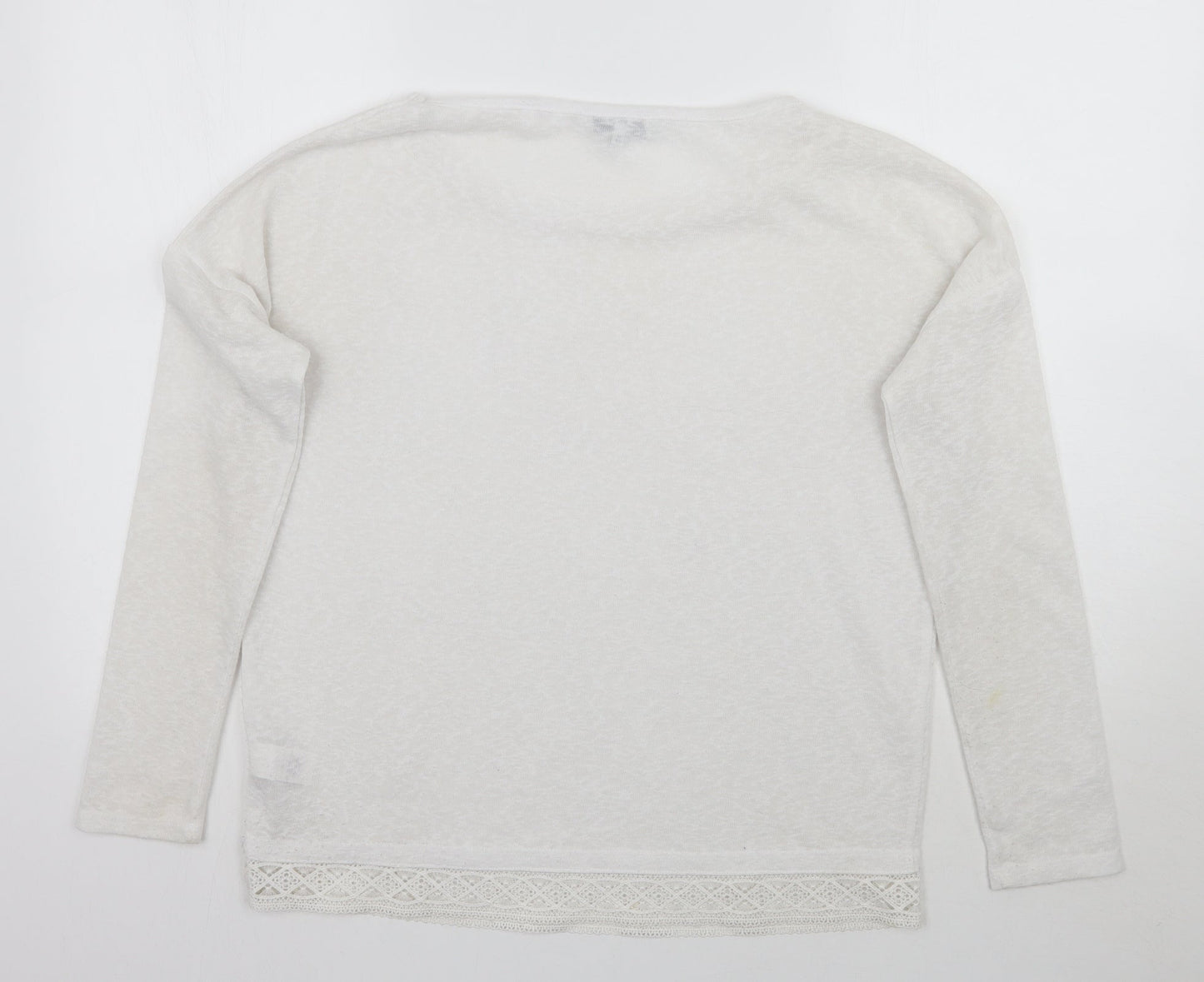 NEXT Womens White   Pullover Jumper Size 8
