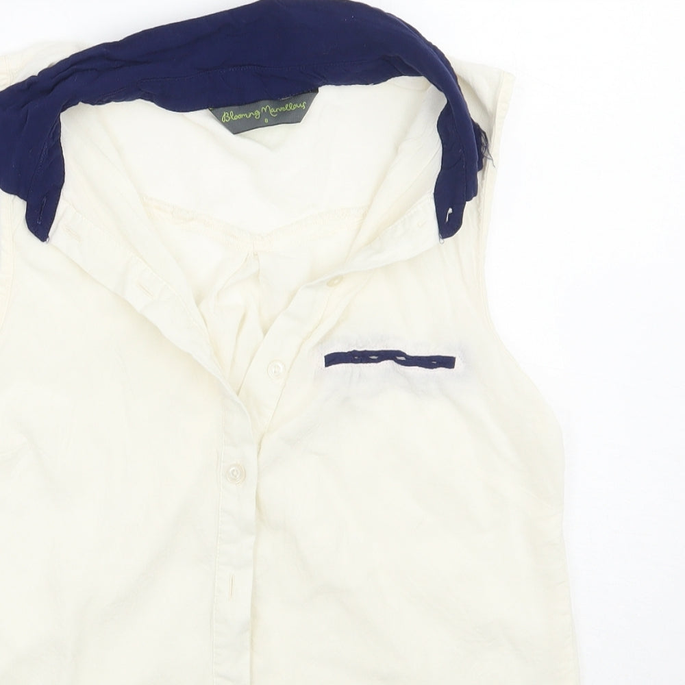 Blooming Marvellous Womens White   Basic Button-Up Size 8