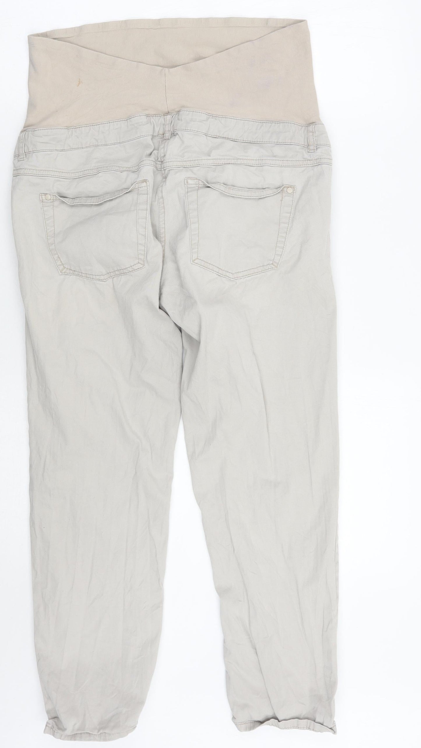 H&M Womens Grey   Cropped Jeans Size 10 L24 in