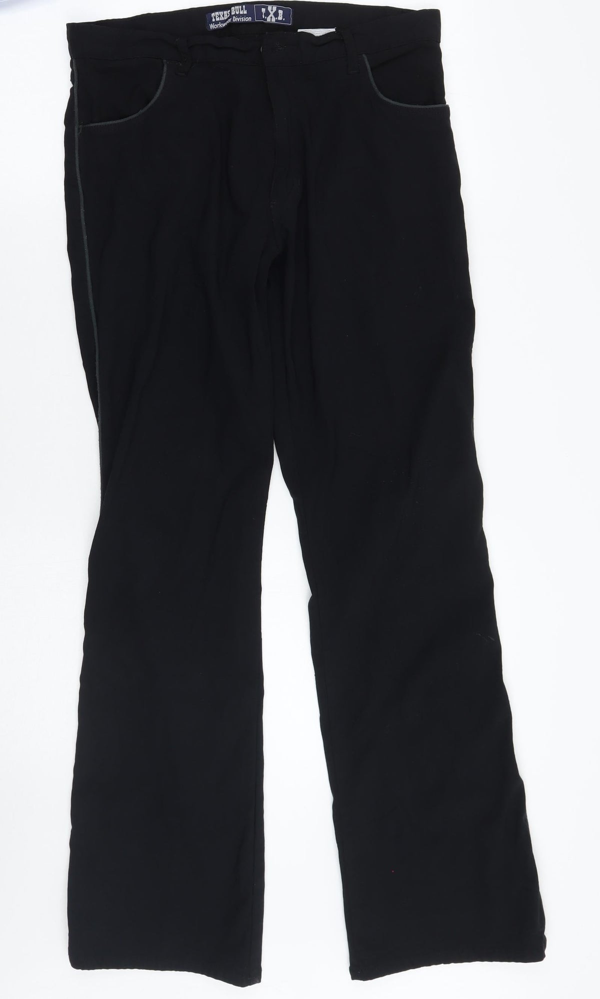 Texas bull Womens Black   Trousers  Size 44 L31 in